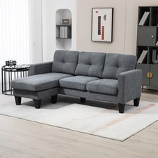 HOMCOM Ecksofa Couch mit
