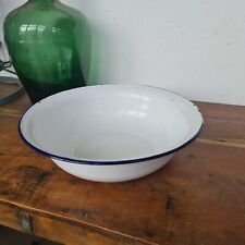 B0088 Schöne Emaille Schüssel | Email Wanne | Waschschüssel ca. 36 cm Durchm.