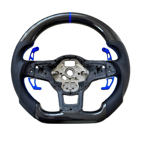 Carbon leder lenkrad blau für - carbon,