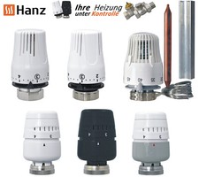 Heizkörper Regler Thermostat Ventil Thermostatkopf M30x1,5 Weiss Schwarz Grau 5