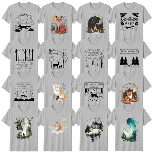 Natur wildlife floral shirt - wildlife,