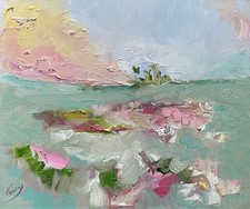 Gemälde Landschaft Öl Moderne Kunst Abstrakt Unikat Impressionismus Ölbild