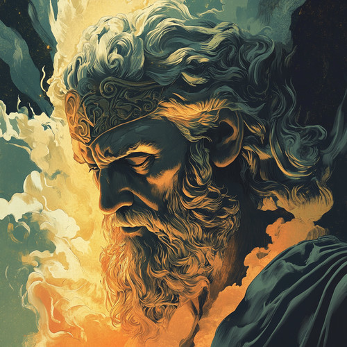 Wandtattoo aufkleber zeus - aufkleber, gott