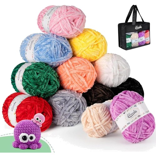 Chenille wolle 600 g - chenille,