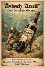 Vintage German Cognac Poster