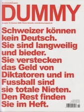 Dummy Nr. 19 / 2008 Schweiz