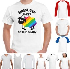 GAY PRIDE T-SHIRT LGBT LGBTQI Liebe Frieden Gleichheit schwarzes Schaf der Familie