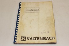 Betriebsanleitung - Metall-Kaltkreissäge - KALTENBACH - HDM 800 - ca. 1971