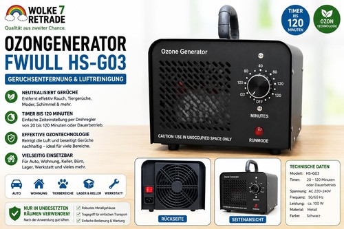 Ozon generator 120 min timer - min,