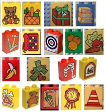 Lego Duplo Motivsteine Familienhaus Feuerwehr Baustelle Bauernhof Polizeistation