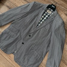 Herren Sakko Sportlich Camel Active Grau Kariert Sommerliche Jacke Gr.58 Neu