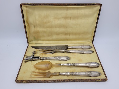 Antikes silber besteck set - besteck,
