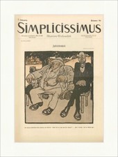 Titelseite der Nummer 24 von 1902 Bruno Paul Zufriedenheit Simplicissimus 0338