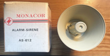 Monacor AS-612 Alarm Sirene 12V 1,5A. Wie neu, in OVP