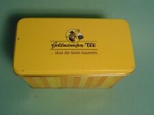Blechdose "Goldmännchen Tee ", leicht beulig sonst guter Zustand- siehe Fotos.