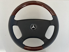 Mercedes Lenkrad W124 E-KL W126 S-KL W201 190er W123 Kunstleder Wurzelholz