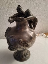 Außergewöhnlich Antike Zinn Vase Signiert Etain Garanti Mit Stempel 