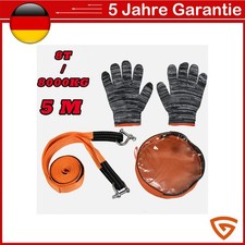 5M Gurt Bergungsseil Abschleppgurt Abschleppband LKW Mit 2 Haken Bergegurt Seil