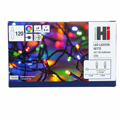 Lichterkette mit 120 leds - lichterkette,