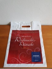 alte Plastiktüte Karstadt Weihnachtstüte  32 cm x 42 cm  Tasche Bag Tüte Sammler