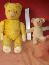 Steiff Teddybär + alter Teddy Sprechfunktion "Gib mir ein Küsschen", Kopf locker