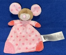 Schmusetuch Kik Ergee Maus rosa Beißecken + Punkte, wie neu
