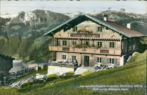 Ansichtskarte alpengasthof - ansichtskarte,