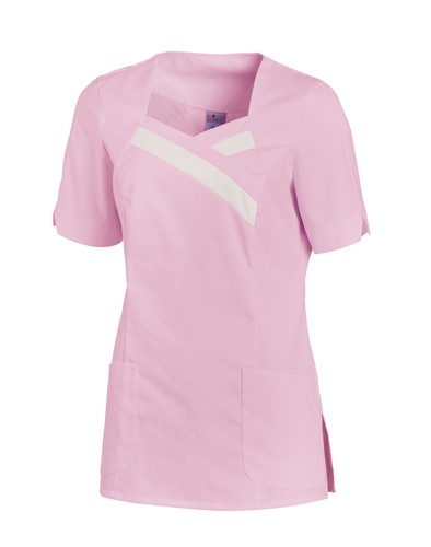 Damen kittel rosa weiß - damen, 2656
