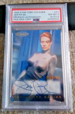 Skybox Jeri Ryan Seven of Nine Auto Card Star Trek Voyager 1998 PSA 8 Auto 8