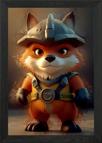 Niedlicher fuchs krieger - niedlicher,