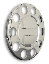 1x Truck Radkappen Radzierblenden Radmutterdeckel Edelstahl 22,5" 22,5 Zoll LKW