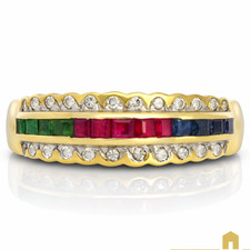 Edler Multicolor Edelsteinring
