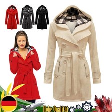 Damen Jacke mit Kapuze Mantel