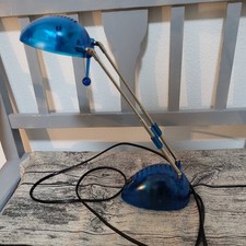 Halogen Schreibtisch Lampe blau