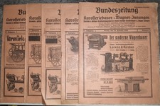 5x Bundeszeitung der Karosseriebauer- und Wagner-Innungen 1930 Wagen Automobil..