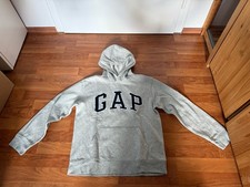 GAP Hoodie Kapuze Pullover Unisex Grau Größe  158 164