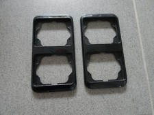 2x Busch & Jäger alpha nea 2-fach Rahmen senkrecht in basalt schwarz 0502-4-2474