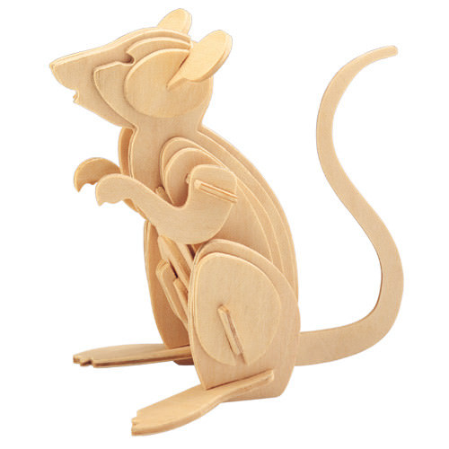 Maus holzbausatz säugetier - holzbausatz,