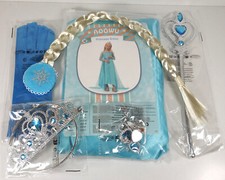 AOOWU ELSA Kostüm Mädchen Set Prinzessin Kleid Kinder Verkleidung Party Gr.140 *