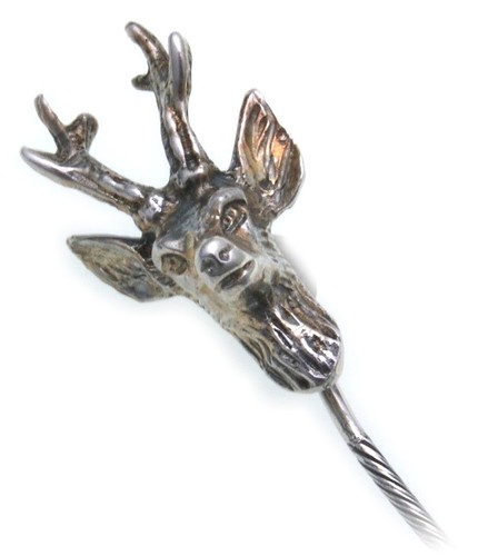 Krawattennadel rehbock echt - krawattennadel,