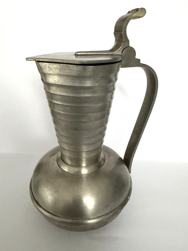 Vintage zinnkanne weinkrug - zinnkanne,