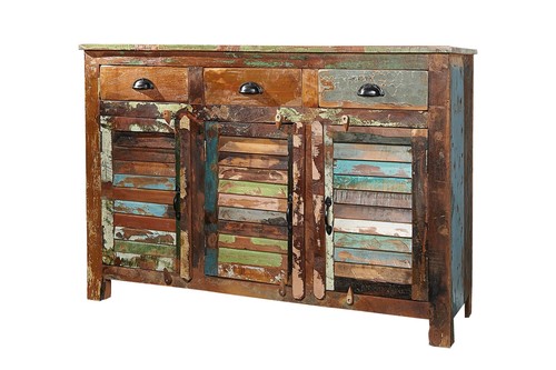 Sideboard holz 125 cm 3 - holz, x
