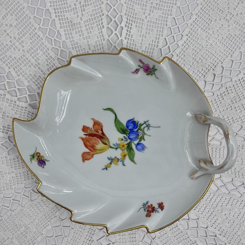 Meissen porzellan blattschale - meissen,