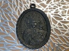 Antiqued Matka Boska Medalie ca Ca9x7 Cm. M 63