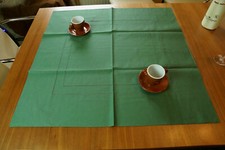 Halbleinen Tischdecke Grün 85x85 Gastronomie Home  Deko Tischwäsche neu  OVP 33