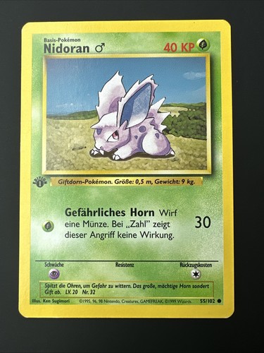 Pokemon nidoran 102 base - 55/102,