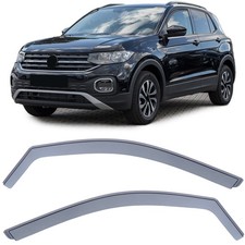 Windabweiser Regenabweiser Windschutz Schwarz Smoke für VW T-Cross 2018-2023