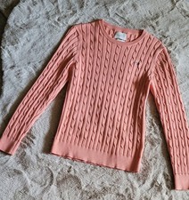 GANT ZOPFMUSTER PULLOVER, SIZE M, FARBE LACHS, NEU!