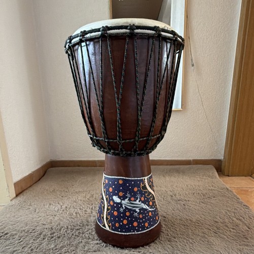 Djembe trommel aus holz mit - aus,