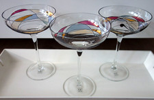 1x (1von3) Sektschale Champagnerschale K&K Styling Tiffany Look